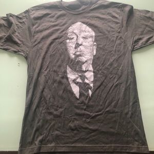 (2) Hitchcock Psycho T-Shirts (1) Black (1) Gray